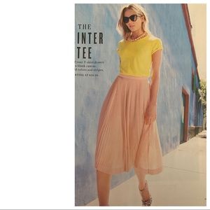 J. Crew Micro-pleated midi skirt